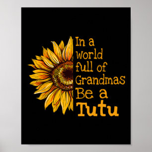 In een wereld van oma's wees een Tutu Hawaii Hawai Poster