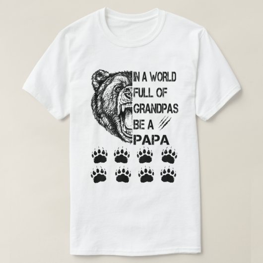In een wereld vol met oma's wordt het Shirt van Pa (Design voorkant)