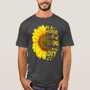 In een wereld vol oma's is Lovey Sunflower T-shirt