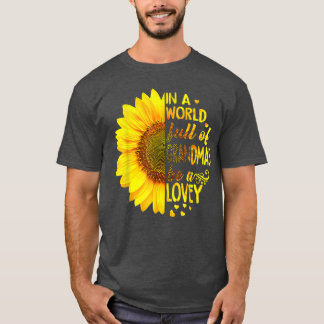 In een wereld vol oma's is Lovey Sunflower T-shirt