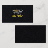 In een wereld waar je alles kan zijn, sovjet visitekaartje (Voorkant / Achterkant)