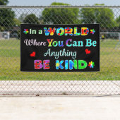 In een wereld waar je alles kunt zijn spandoek (Insitu)