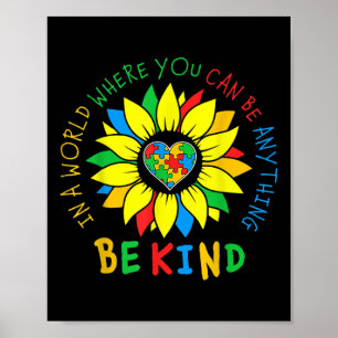 In een wereld waar je iets kunt zijn als autisme A Poster