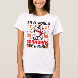In een wereld wees een mimi t-shirt