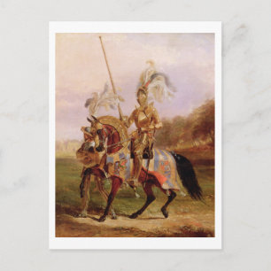 In Eglinton, Lord of the Tournament, 1840 (olie op Briefkaart