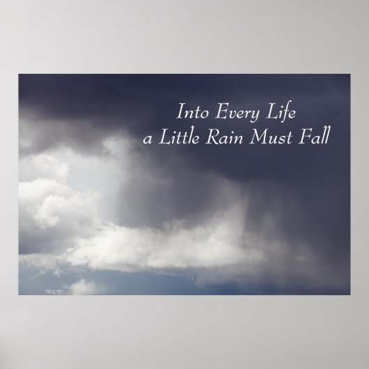In elk leven moet een beetje regen Herfsten Poster (Voorkant)