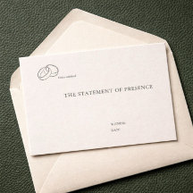 In elkaar grijpende ringen- Minimalistische trouwk