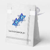 In elkaar grijpende sterren (gepersonaliseerd) bedankdoosjes (Achterkant)