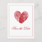 In elkaar grijpende vingerafdrukken Opslaan van de Aankondigingskaart (Voorkant)