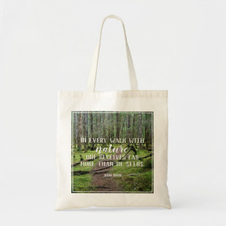 In elke loop met Natuur Canvas tas
