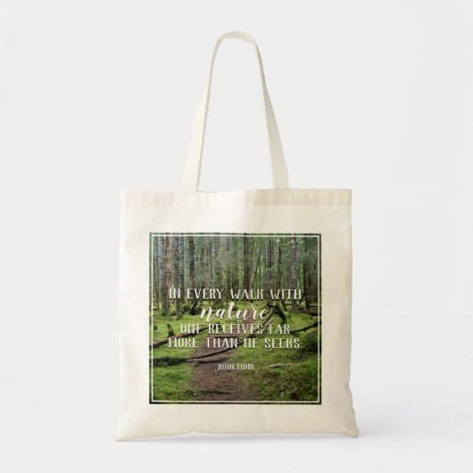 In elke loop met Natuur Canvas tas (Voorkant)