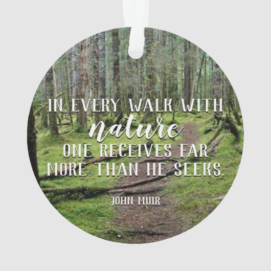 In elke loop met Natuur rondom versiering Ornament (achterkant)