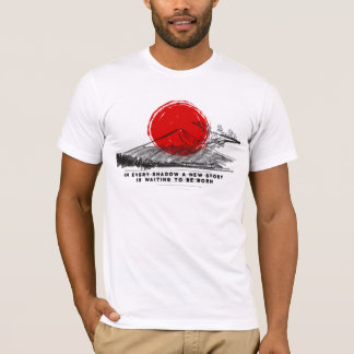 "In elke schaduw wacht een nieuw verhaal T-shirt