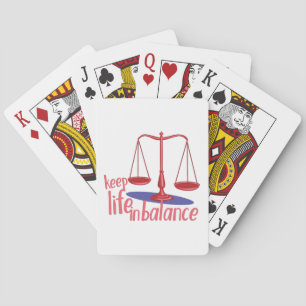 In evenwicht pokerkaarten