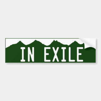 in_exile bumpersticker