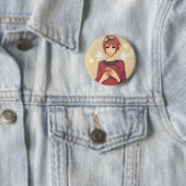 In Fang + Thief Ronde Button 5,7 Cm (In situ)