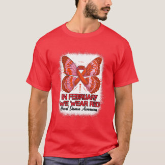 In februari Draag we de rode bu T-shirt