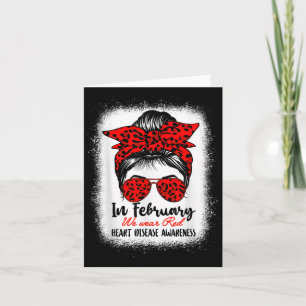 In februari Draag we het bewustzijn van een rode h Kaart