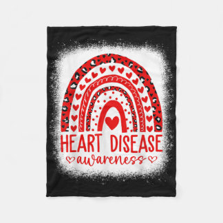 In februari Draag we Red Heart Disease Awareness _ Fleece Deken