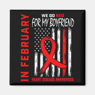 In Februari dragen we Rode Boyfriend Hartziekte Be Magneet