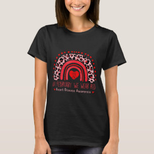 In Februari dragen we Rode Regenboog Hartziekte be T-shirt