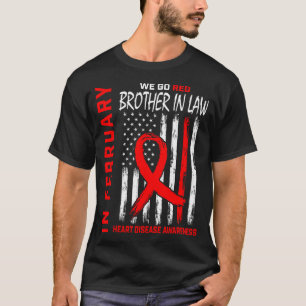 In Februari dragen we Rode Zwager Hartziekte T-shirt