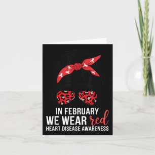 In Februari dragen we rood CHD Hartziekte bewustzi Kaart
