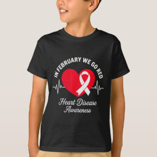 In februari ga rood voor het vergroten van het bew t-shirt