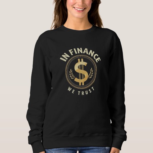 In Finance vertrouwen we Emblem Trui (Voorkant)