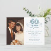 In Forever 60th Wedding Jubileum Foto Kaart (Staand voorkant)