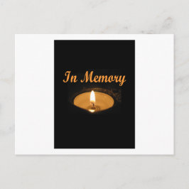 In Geheugen Kaars Gloed Briefkaart