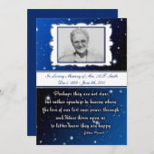 In Geheugen Rouw kaart Eskimo Spreekwoord sterren (Voorkant / Achterkant)