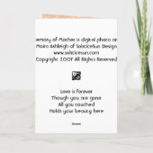 In Geheugen van Moeder Kaart (Achterkant)