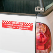 IN GEVAL VAN SNELLHEID BUMPERSTICKER (Op Truck)