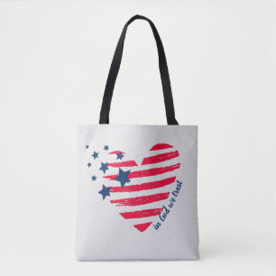 In God Gelooven Wij Patriottisch Hart Draagtas