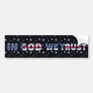 IN GOD TRUST-3 BUMPERSTICKER