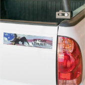 In God vertrouw ik Bumpersticker (Op Truck)
