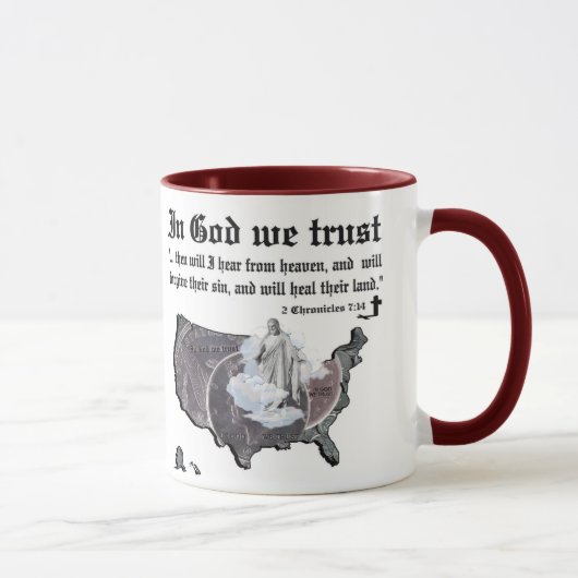 IN GOD VERTROUWEN WE - 2 Chronicles 7:14 Mok (Rechts)