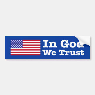 "IN GOD VERTROUWEN WE" BUMPERSTICKER