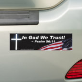 In God vertrouwen we Bumpersticker (Op auto)
