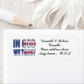 IN GOD VERTROUWEN WE ETIKET (Insitu)