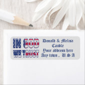 IN GOD VERTROUWEN WE ETIKET (Insitu)