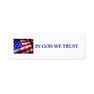 IN GOD VERTROUWEN WE HET ETIKET
