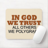 In God vertrouwen we Humor Muismat (Met muis)