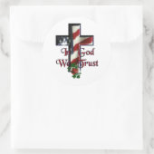 "In God vertrouwen we" Logo 3" Sticker (Tas)