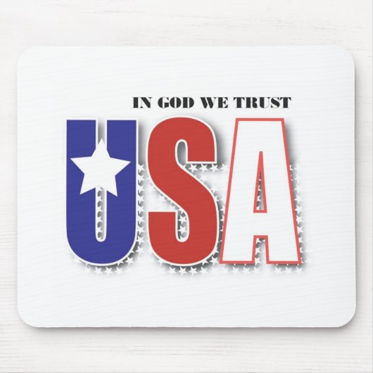 In God vertrouwen we mousepad Muismat (Voorkant)