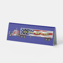 In God vertrouwen we op Big Rig Truck