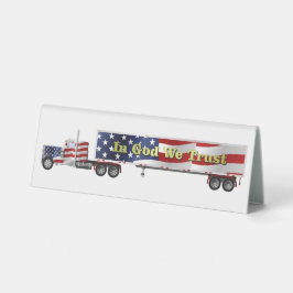 In God vertrouwen we op Big Rig Truck