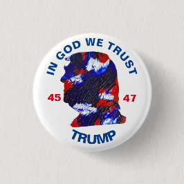 In God vertrouwen we Ronde Button 3,2 Cm