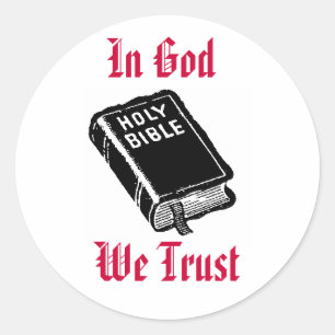 In God vertrouwen we Sticker